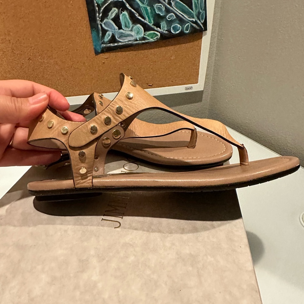 Jimmy Choo studded t-Strap Sandal size 37